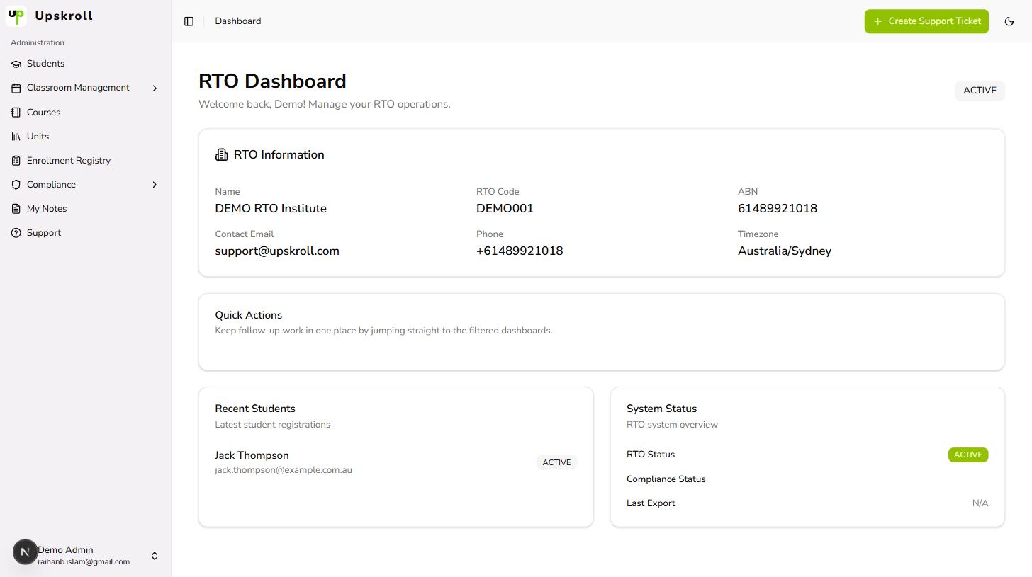 Login and understand the dashboard